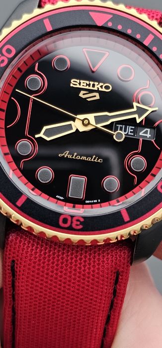 Годинник SEIKO 5 X street fighter v KEN limited edition SRPF20K1