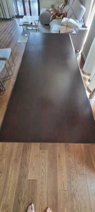 Stół z mdf pokryty fornirem 250x100x76