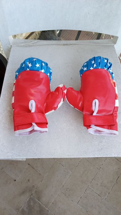 PAR LUVAS BOXE Pugilista USA. Com. 2 Fotos