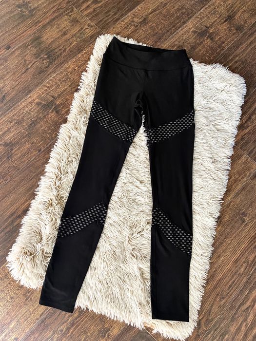 X by Gottex legginsy yoga fitness XS S czarne sportowe
