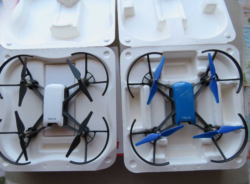 2 drones DJi Tello(Branco e Azul). Ler anuncio
