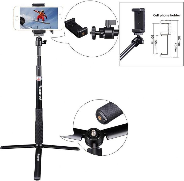 Selfie stick, monopod 2w1, statyw, 70cm, teleskopowy, DJI, GoPro, HQ!!