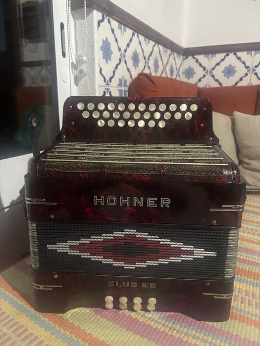 Concertina Hohner em Sol Do Fa