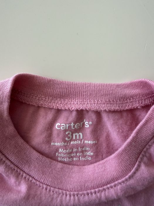 Боді Carter’s для дівчинки, розмір 3M (55-61 см) з полуничками
