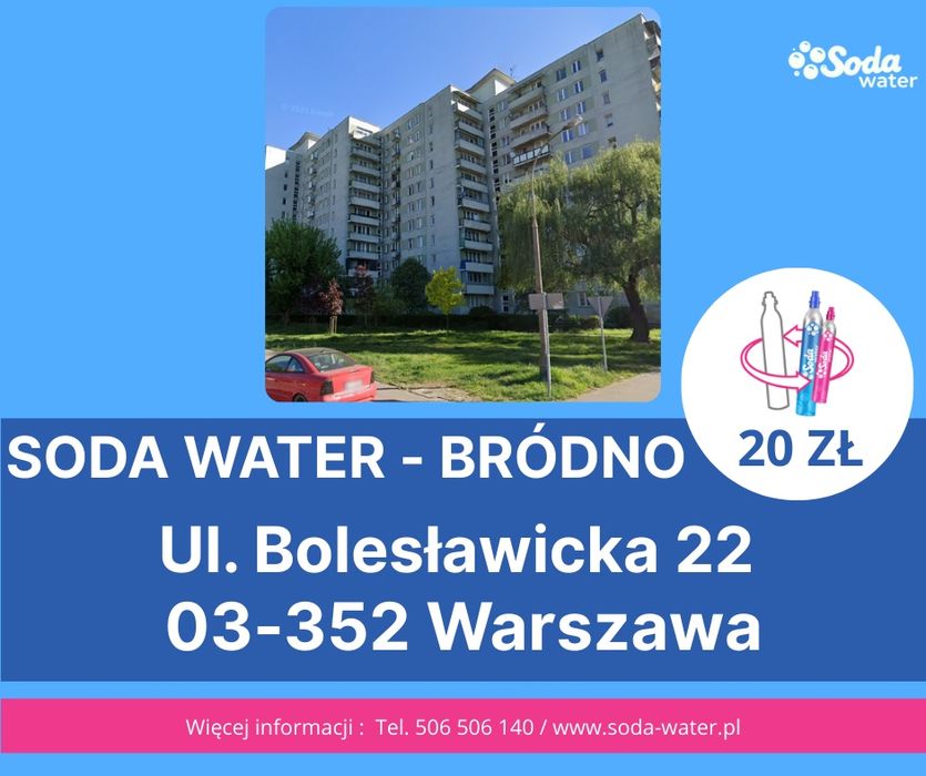 PROMOCJA!!!  SodaWater ul. Bolesławicka 22 - wymiana butli Soda