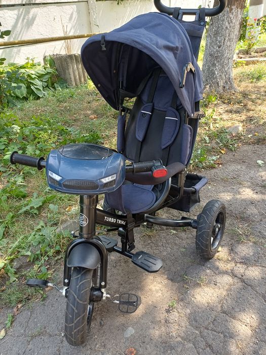 Дитячий велосипед Turbo trike, велосипед з батьківською ручкою