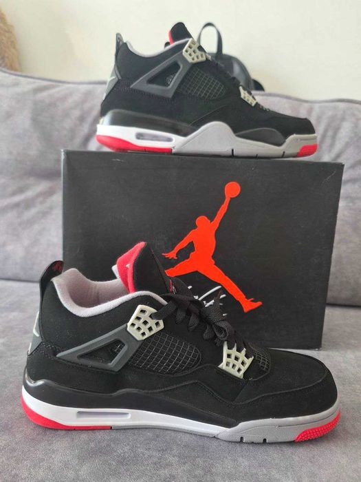 Kultowe Air Jordan 4 Retro „Bred” Rozmiar 43