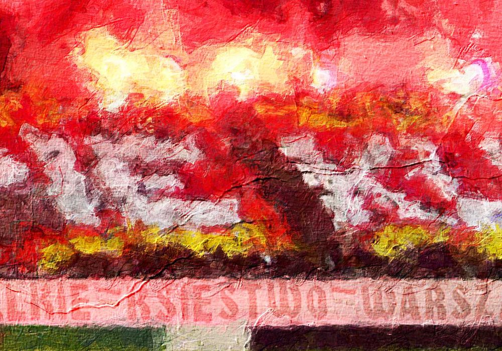 Obraz na ścianę 100x70 cm Legia Warszawa Witamy w piekle