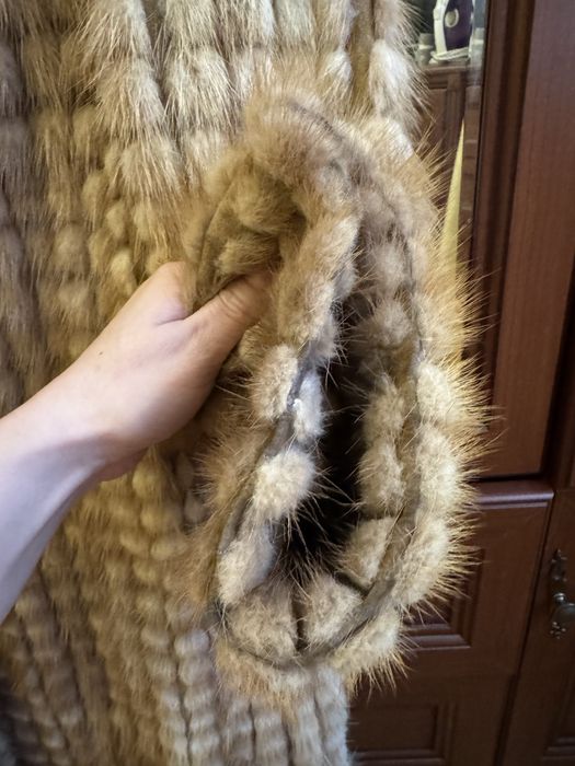 Шуба норка, кусочки норки