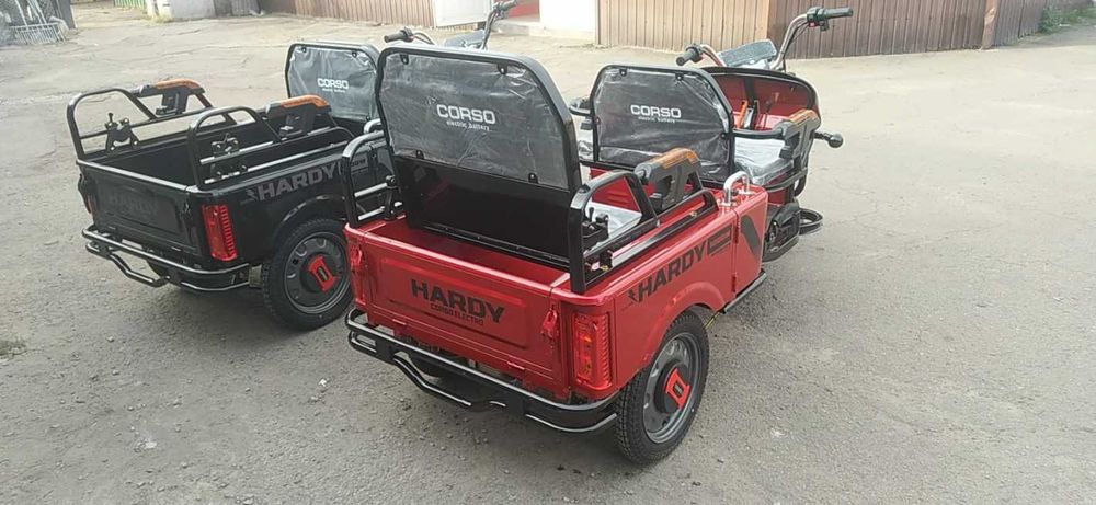 Трицикл вантажо-пасажирський Corso HARDY 1200W, 60V/38Ah
