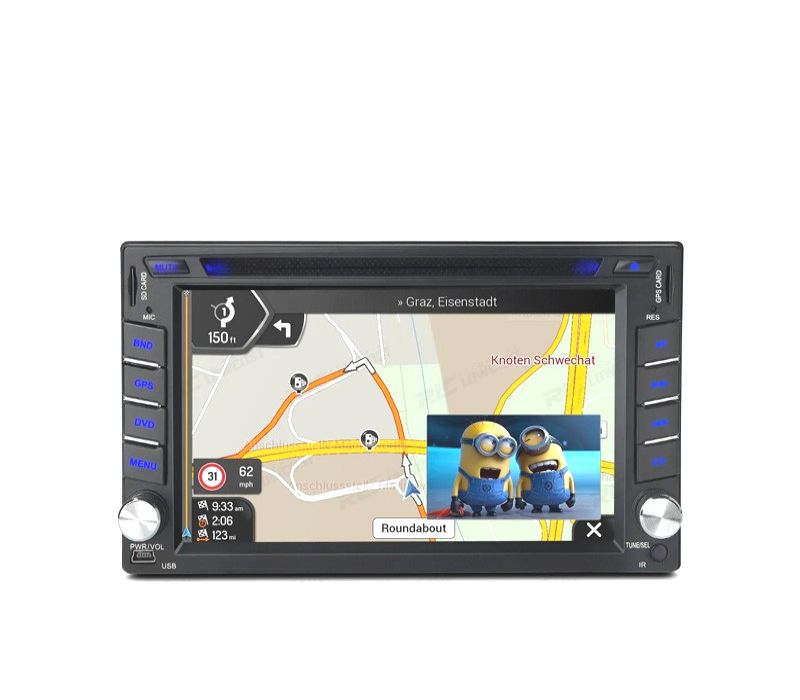 AUTO RADIO ANDROID 12 GPS DVD 2DIN HD TÁCTIL BLUETOOTH USB SD