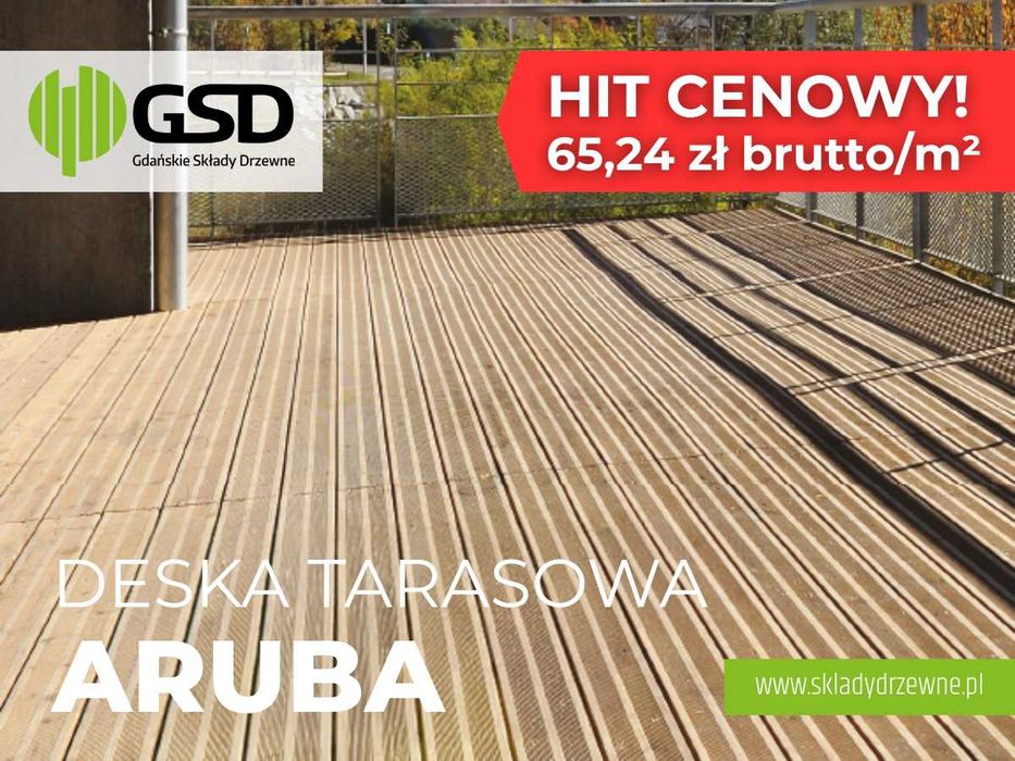 Deska tarasowa Impregnowana Aruba 22 x 120 x 4000