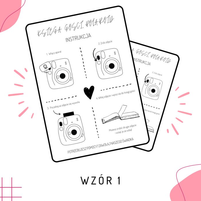 Instrukcja Instax slub wesele impreza wymiana wkładów