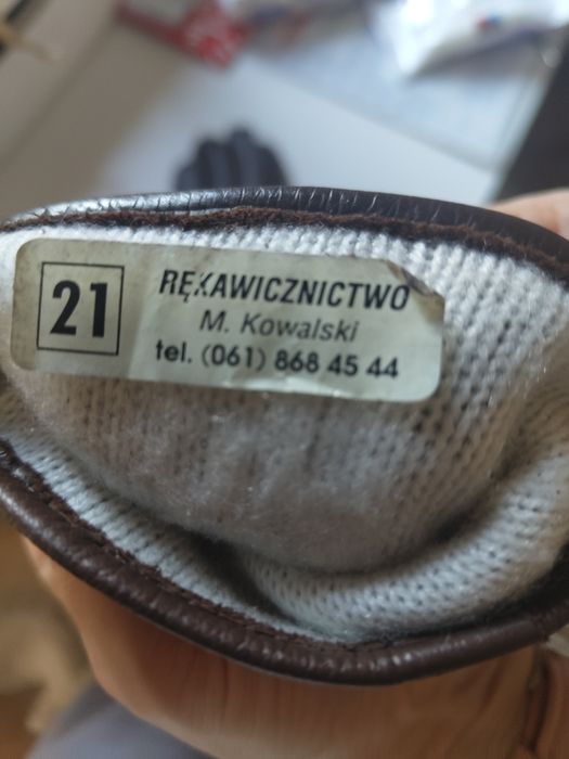 Rękawiczki męskie skórzane