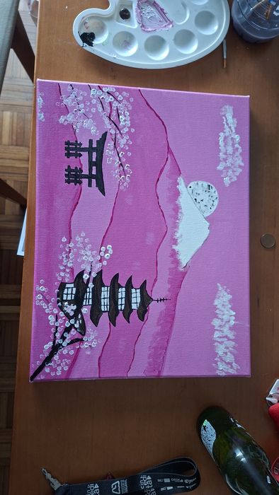 Telas variadas (pintado à mão)