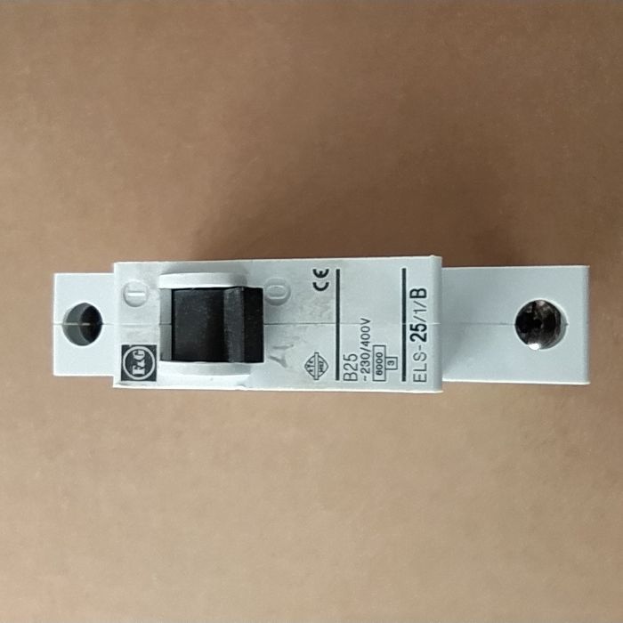 Автоматичний вимикач F&G 25А  1 полюсний