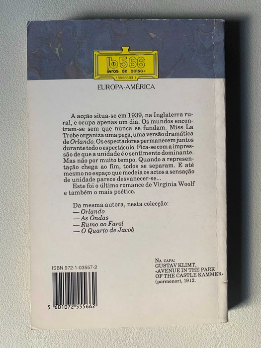 Entre os Actos, de Virginia Woolf