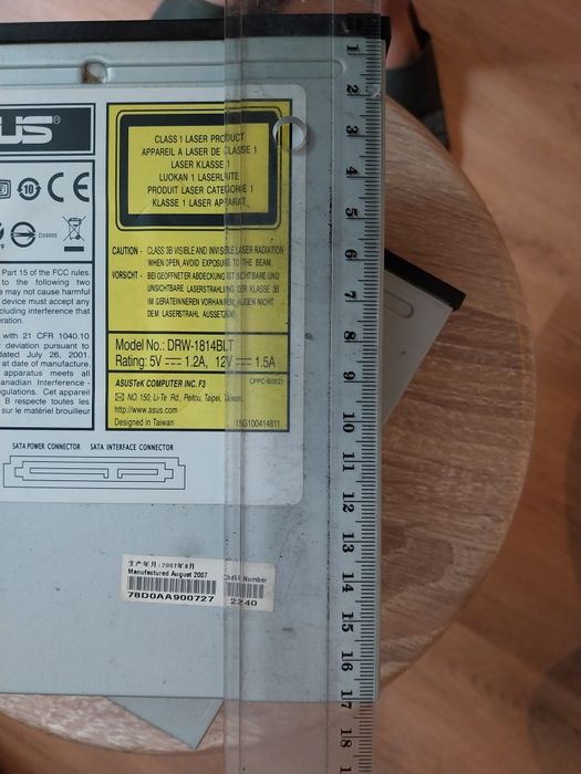 Leitor/Gravador DVD ASUS DRW-1814BLT (SATA)