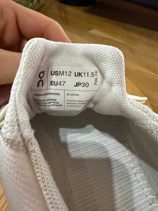 On Running Cloudaway Ivory Pearl roz 47.