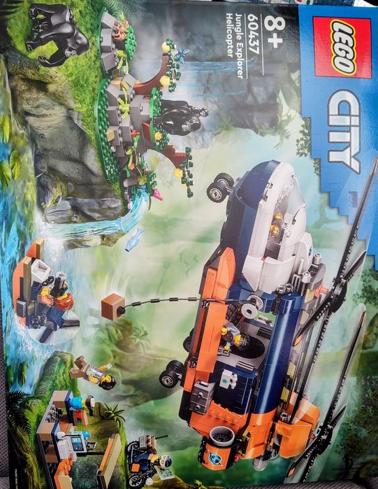 Lego City 60437 Helikopter Badaczy Dżungli w Bazie