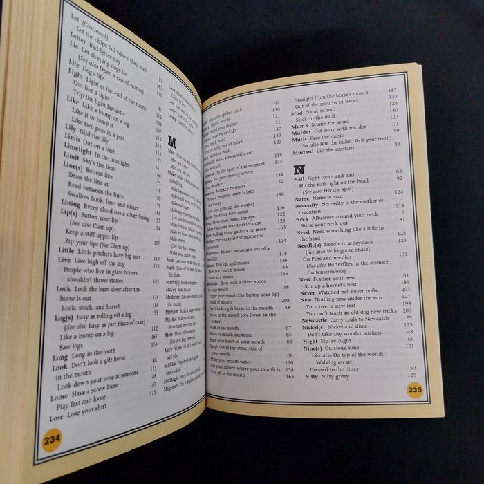 Dictionary of idioms.