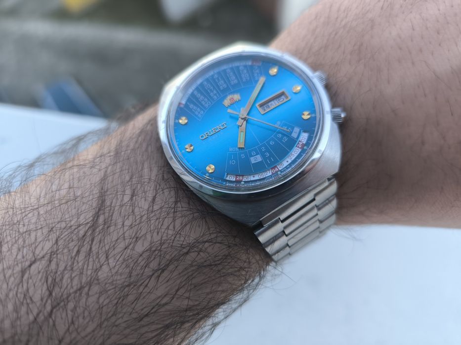 Stan nowy zegarek orient cesarski patelnia 70/80 królewski automat