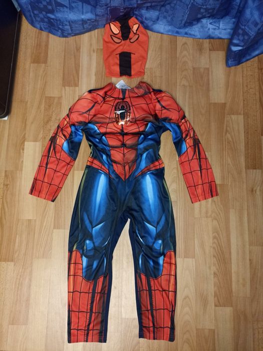 Карнавальный костюм Человек Паук, Spider Man с мускулами от 6-9 лет