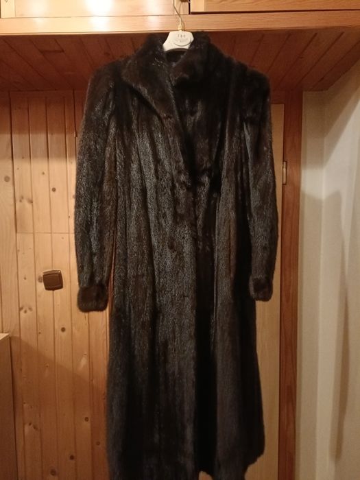 Vintage Oryginalny futro z norek