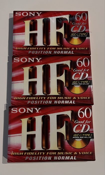 Cassetes audio seladas 60 minutos