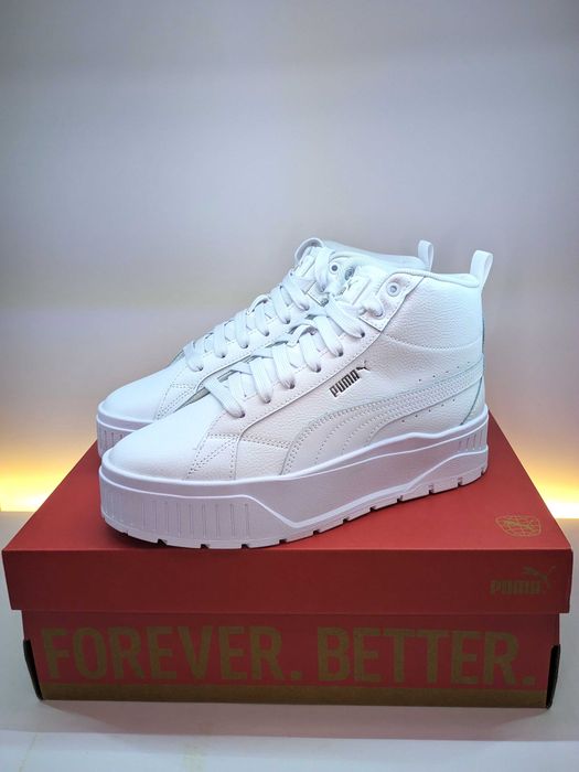 Осінні/демісезонні шкіряні puma karmen ii mid eu 37–39 (см: 24 - 25,3) оригінал