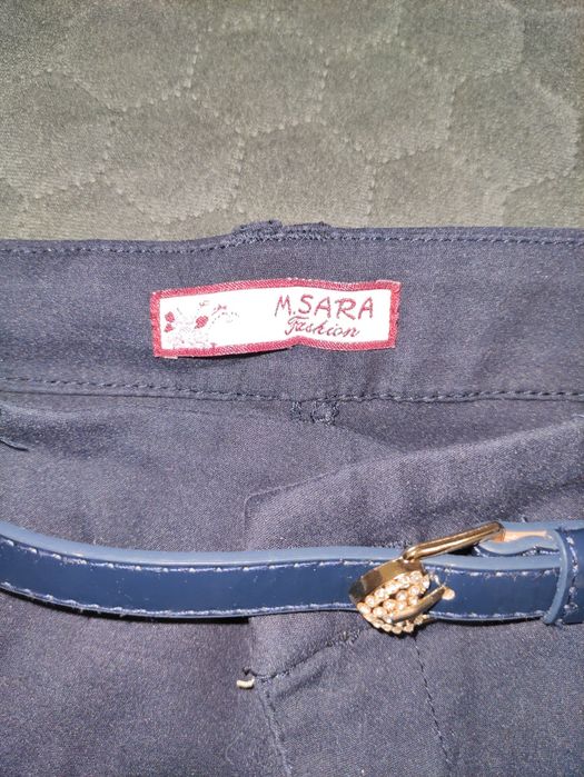 Eleganckie spodnie kolor granatowy M.Sara roz 29 S/M