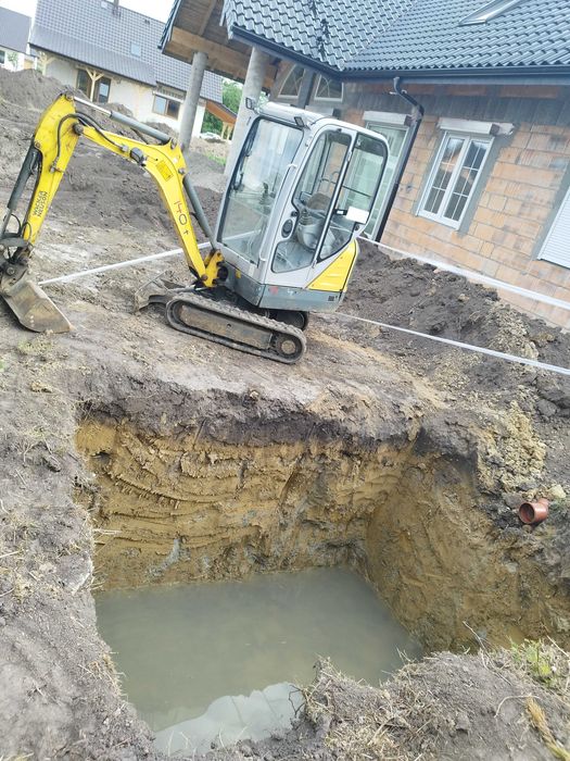 Koparka, minikoparka, roboty ziemne