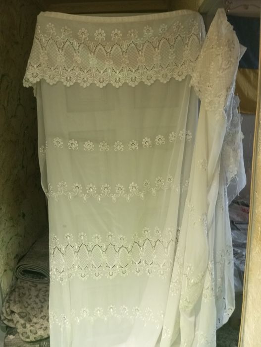 Тюль,органза,висота 2,37довжина3,5