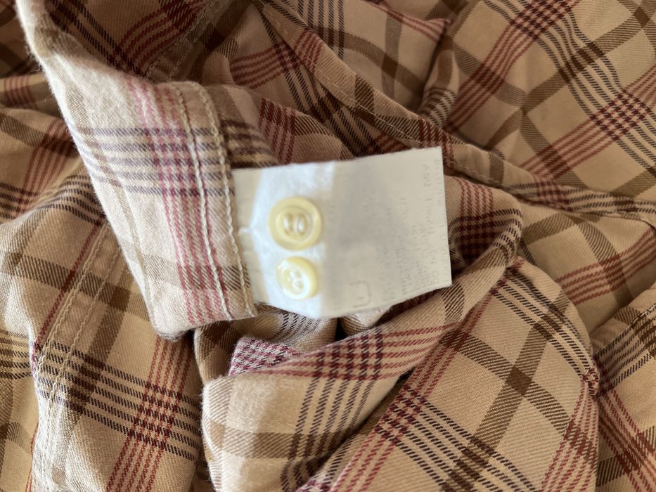 Camisa Hugo Boss Vintage Xadrez Castanho M