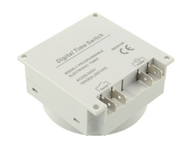 Relógio temporizador LCD digital 7 dias (220V / 12V / 24V / 5V)