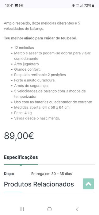 Espreguiçadeira como nova