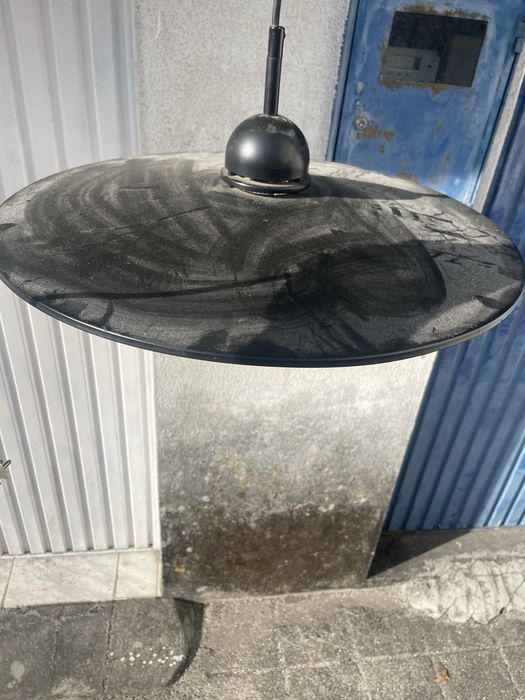 Candeeiro  tecto Preto