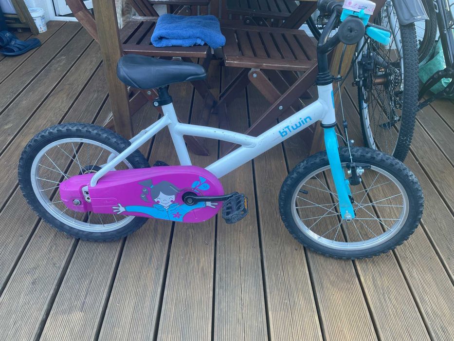 Rower BTWIN 16" biały