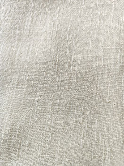 Cortinados algodão alinhado branco pérola