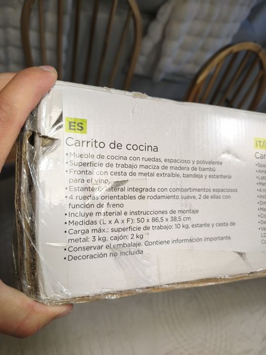 Carrinho auxiliar cozinha novo