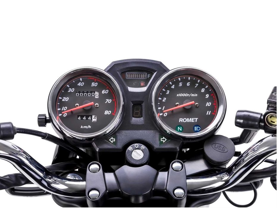 Romet Soft 50 cm3 bez prawa jazdy choper motorower sakwy raty transpor