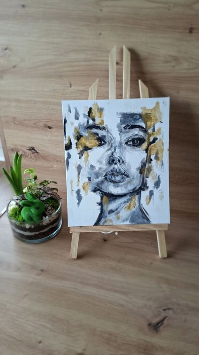 Obraz ręcznie malowany akryl na płótnie nowoczesny dekoracyjny