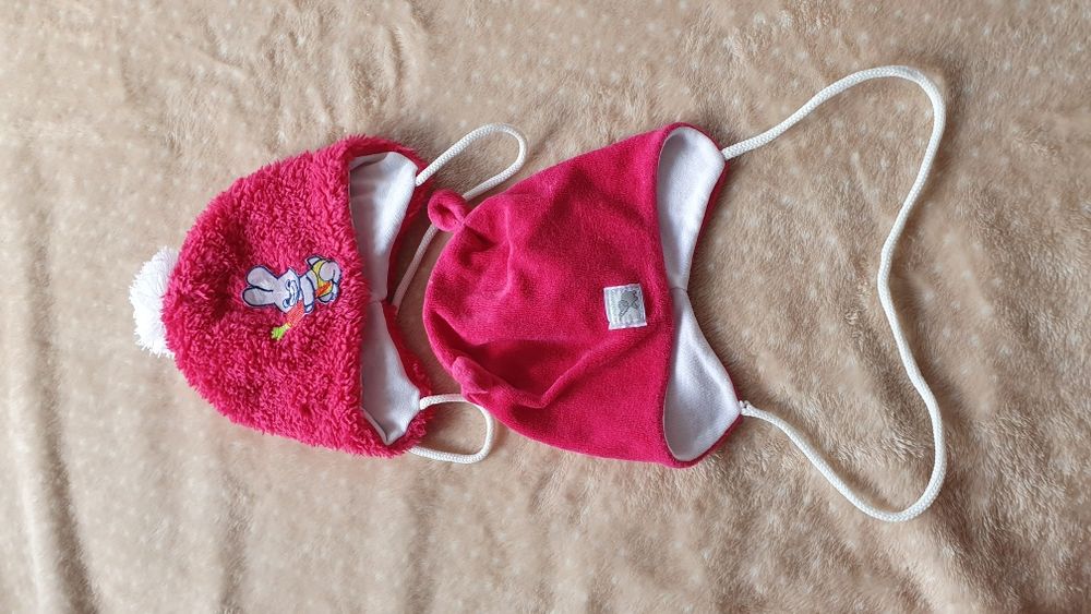 Осенняя весенняя шапочки 2-4 мес