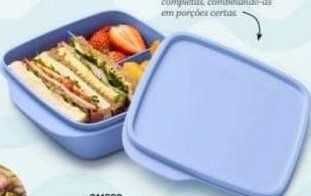 Tupperware Caixa quadrada com divisorias
