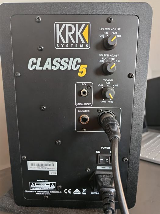 KRK Rokit Classic 5 monitory studyjne + akcesoria, komplet z pudełkami