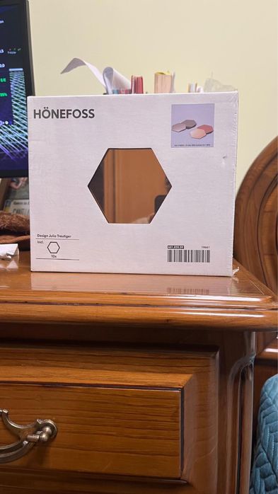 Espelhos IKEA HÖNEFOSS – Conjunto 10+10 peças (dourado/cobre)