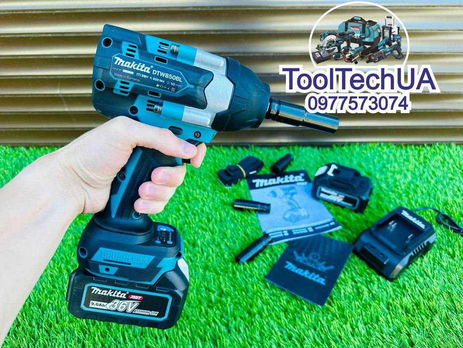 Безщітковий Ударний Акумуляторний Makita DTW850 BL З регулятором 36В