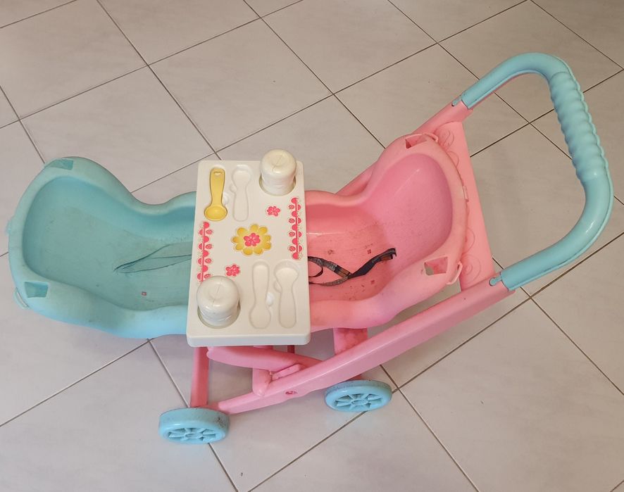 Brinquedo NENUCO - Raro Carrinho de bébés duplo para bonecos (as)