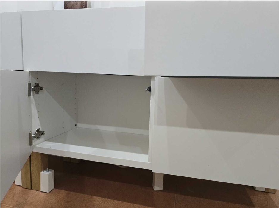 IKEA BESTÅ Aparador / Móvel Arrumação Branco – 2 Módulos