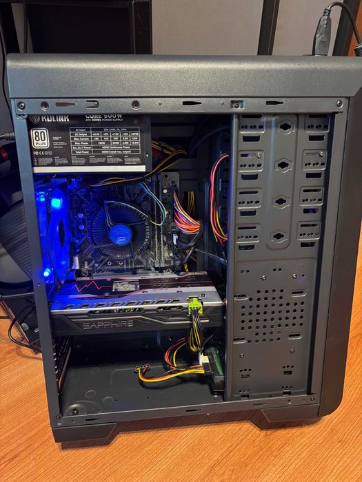 PC Gaming i3-9100F + RX 580 4GB + 8GB RAM + SSD 240GB + HDD 1TB